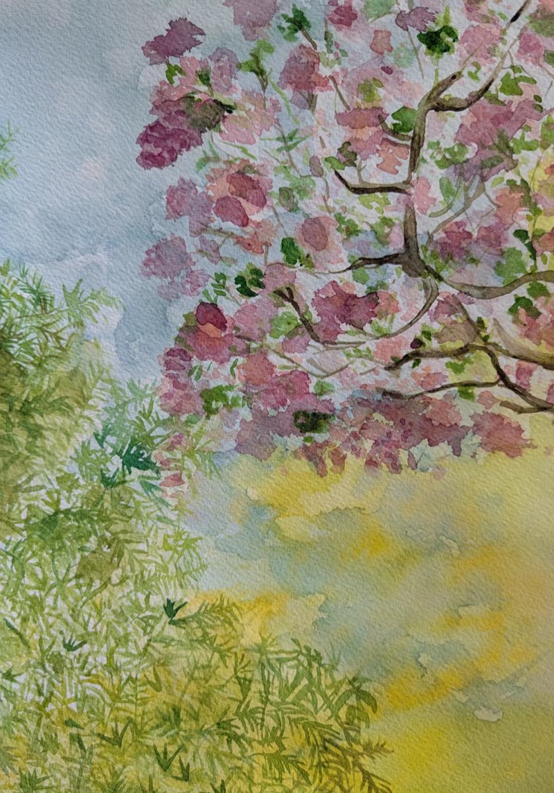 Watercolor seascape