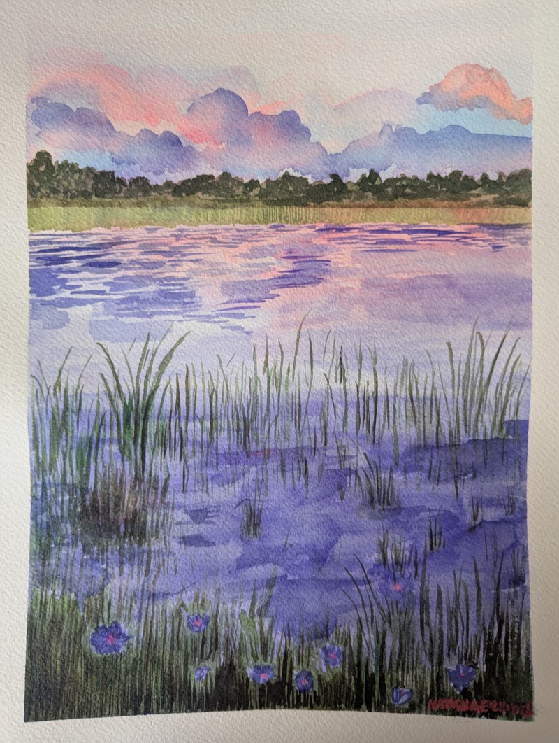 Watercolor landscape
